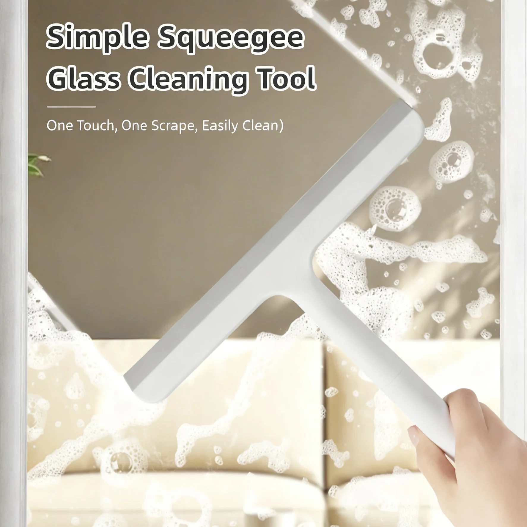 Silicone Shower Squeegee with 24 cm Blade Width - Image 7