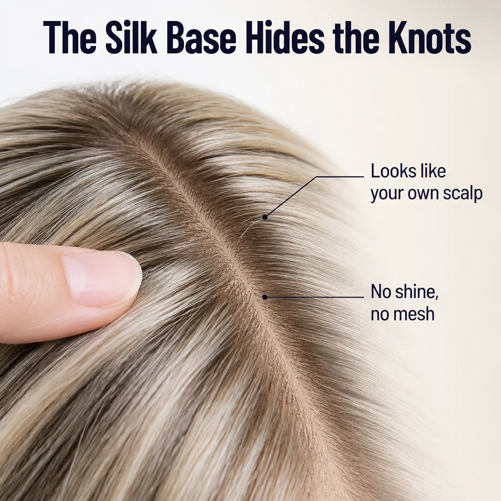 SilqueVeil™ — Cover Thinning Hair With a Part That Looks Like Real Scalp - Image 3