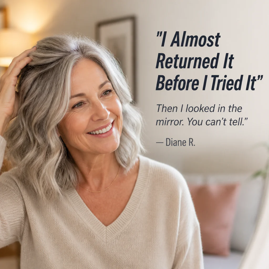 SilqueVeil™ — Cover Thinning Hair With a Part That Looks Like Real Scalp - Image 6