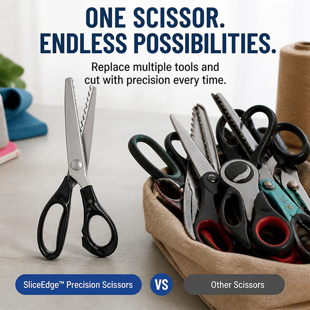 SliceEdge™ Precision Scissors — Cut With Confidence, Comfort, and Flawless Style Every Time - Image 5