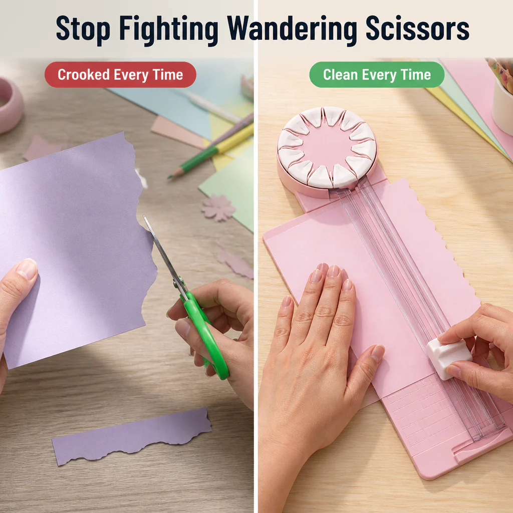 CraftEdge™ — Swap 12 Decorative Edges in One Twist, No More Crooked Cuts - Image 3
