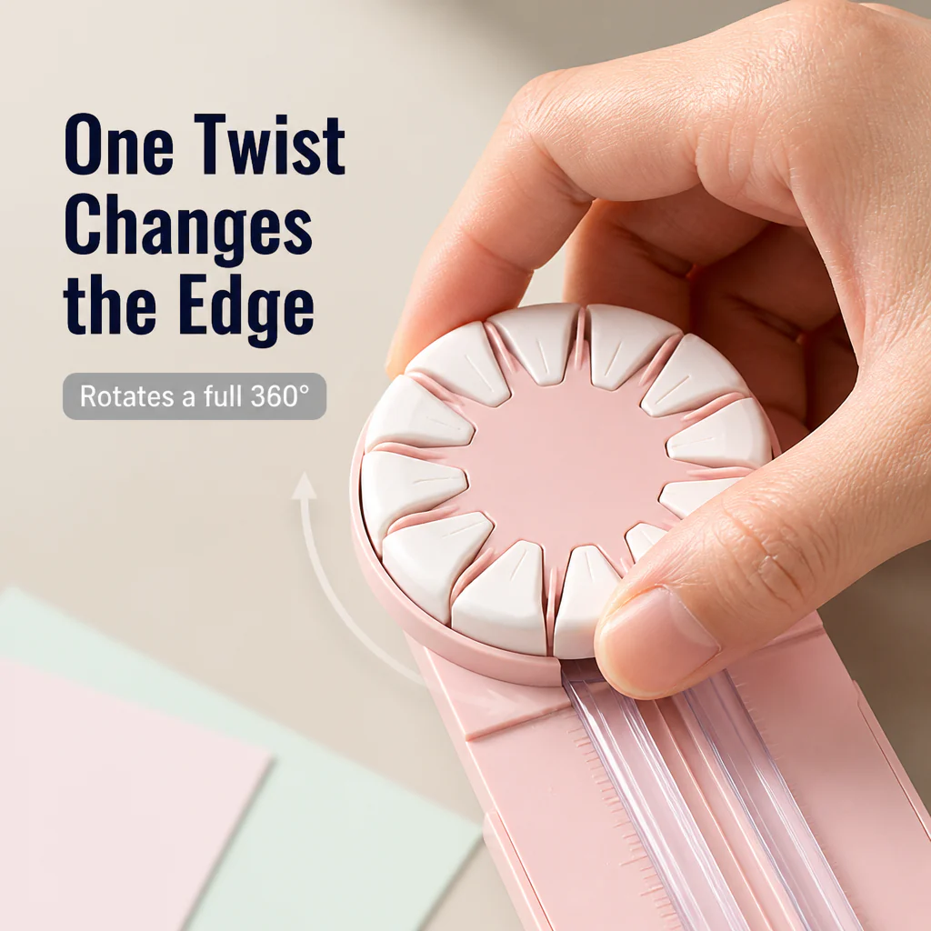 CraftEdge™ — Swap 12 Decorative Edges in One Twist, No More Crooked Cuts - Image 4