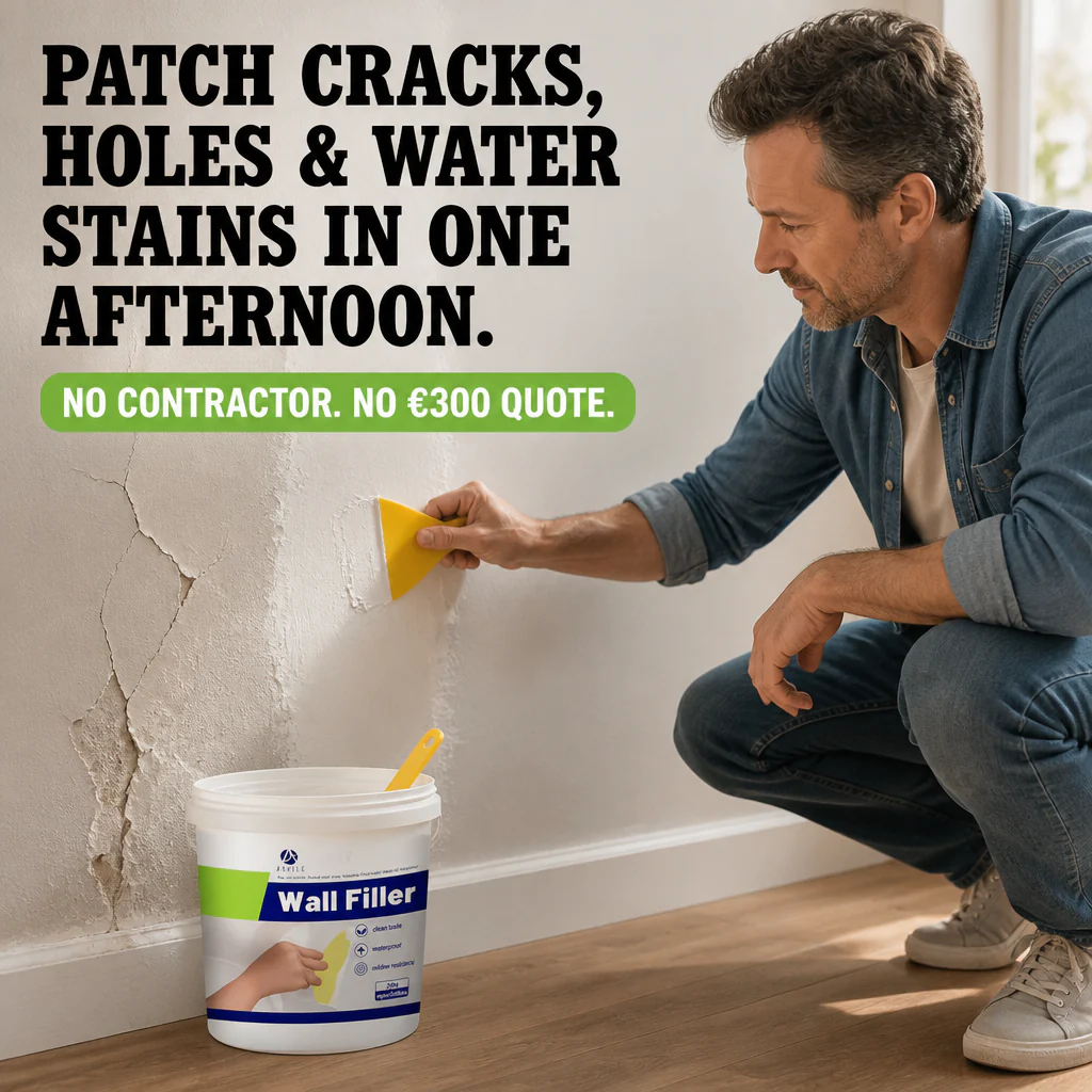 SmoothSavvy™ — Patch Cracks, Holes & Water Stains in One Afternoon
