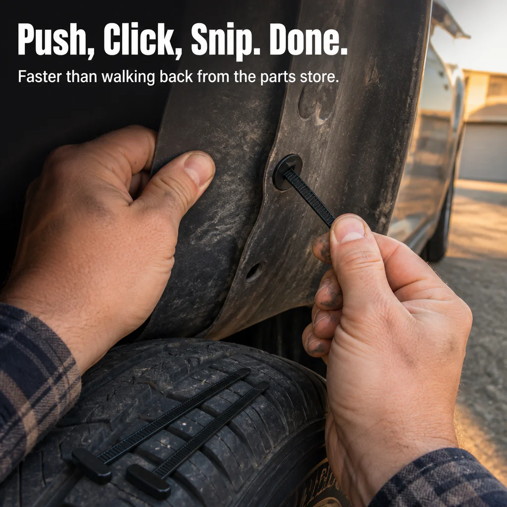 SnapSecure™ — Snap Loose Mudguards, Fender Liners, and Splash Shields Back Tight - Image 4