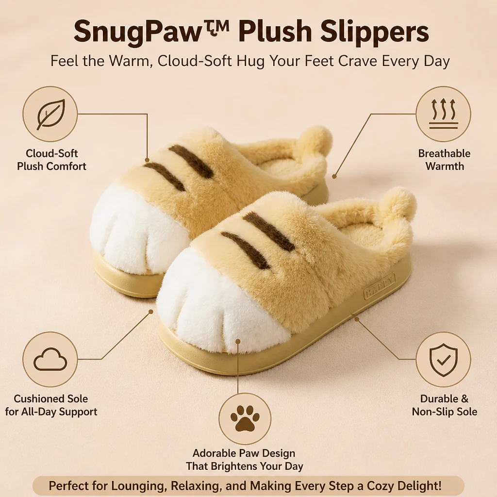 SnugPaw™ Plush Slippers — Feel the Warm, Cloud-Soft Hug Your Feet Crave Every Day - Image 10