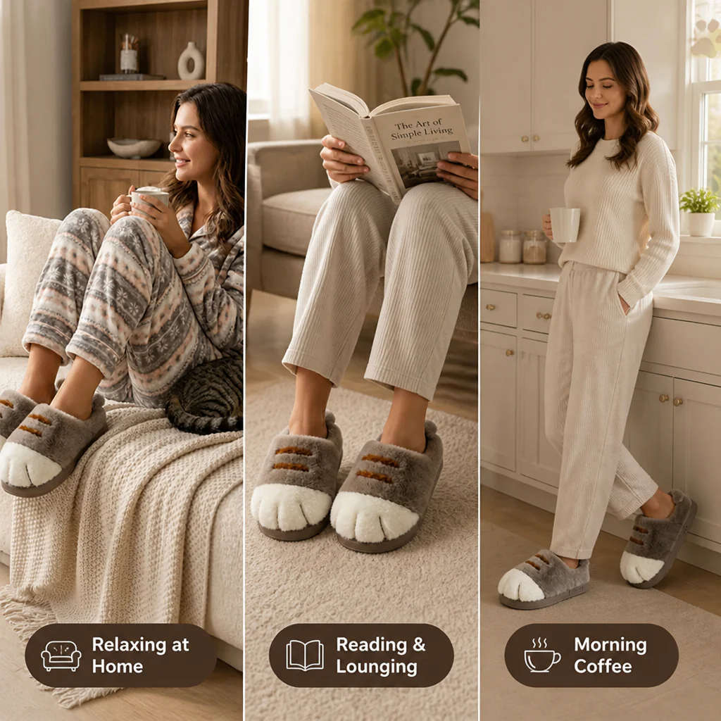 SnugPaw™ Plush Slippers — Feel the Warm, Cloud-Soft Hug Your Feet Crave Every Day - Image 6