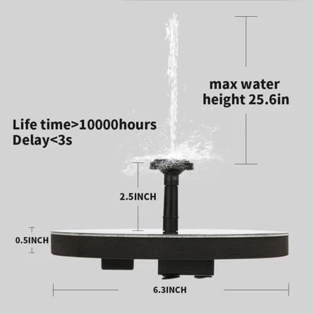 Solar Fountain – Enchant Your Garden with Lively Water Feature and Solar Power - Image 9
