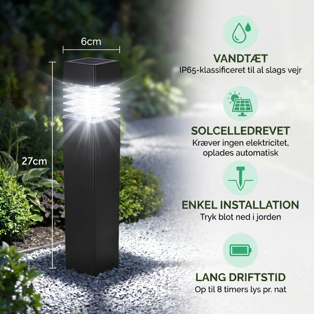 Solar Garden Path Light – Bright Outdoor Lantern - Image 6