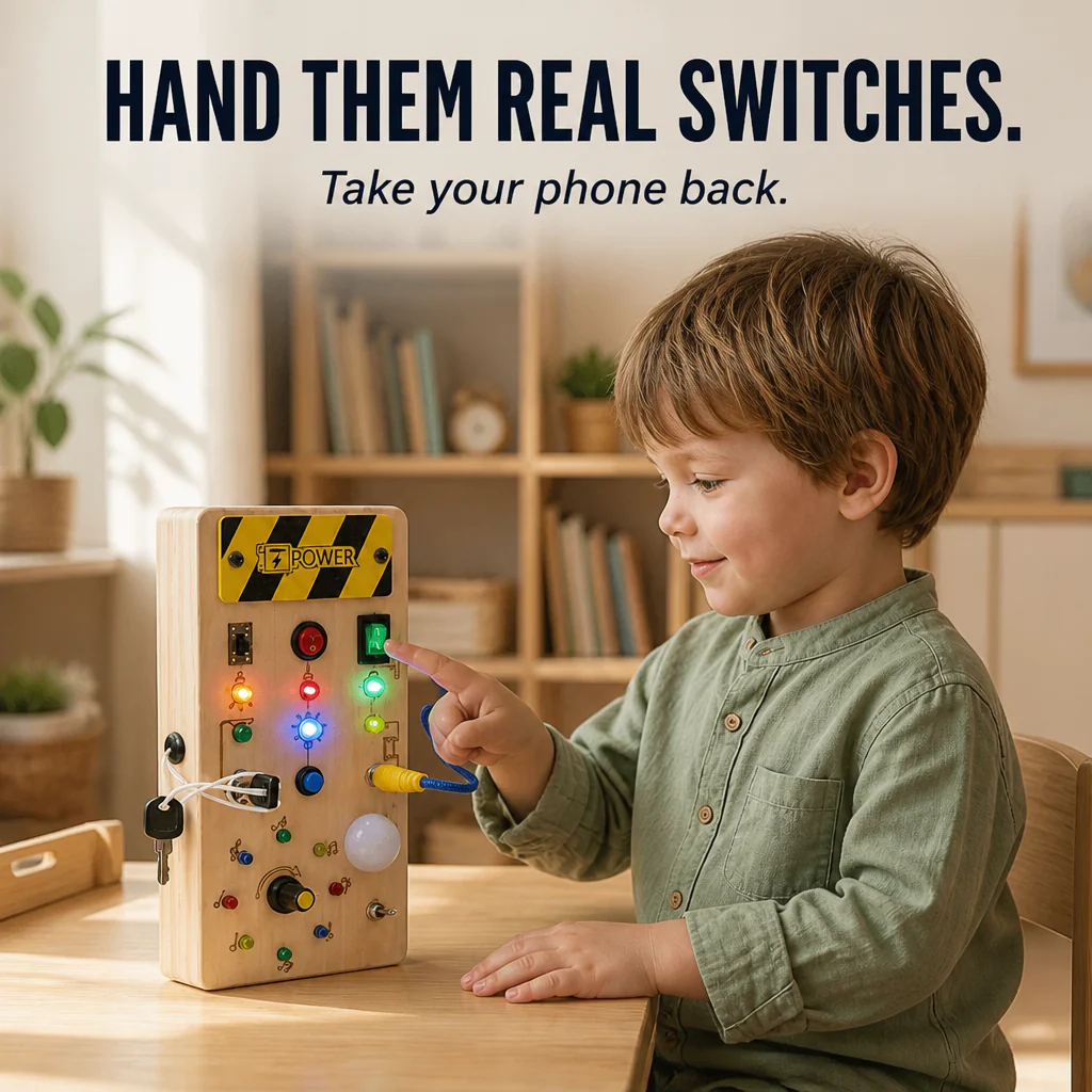 SparkJoy™ — Trade the Phone Tantrum for 30 Minutes of Quiet Play