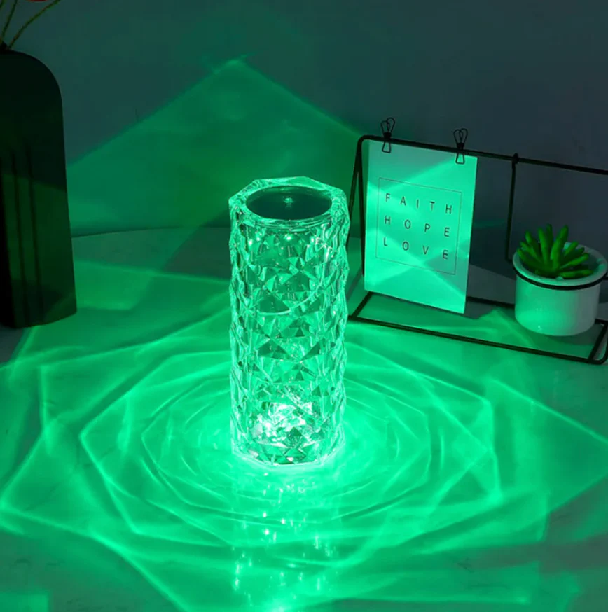 SparklingGlow | LED Crystal Touch Table Lamp with 16 Colors and Remote Control - Image 11