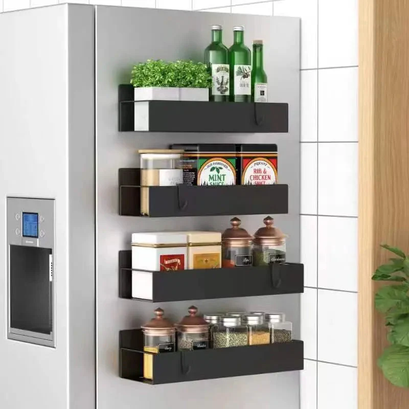 Spice Organizer | 4-Piece, Magnetic – Powder Coated | No Drilling Needed | KitchenDock - Image 11