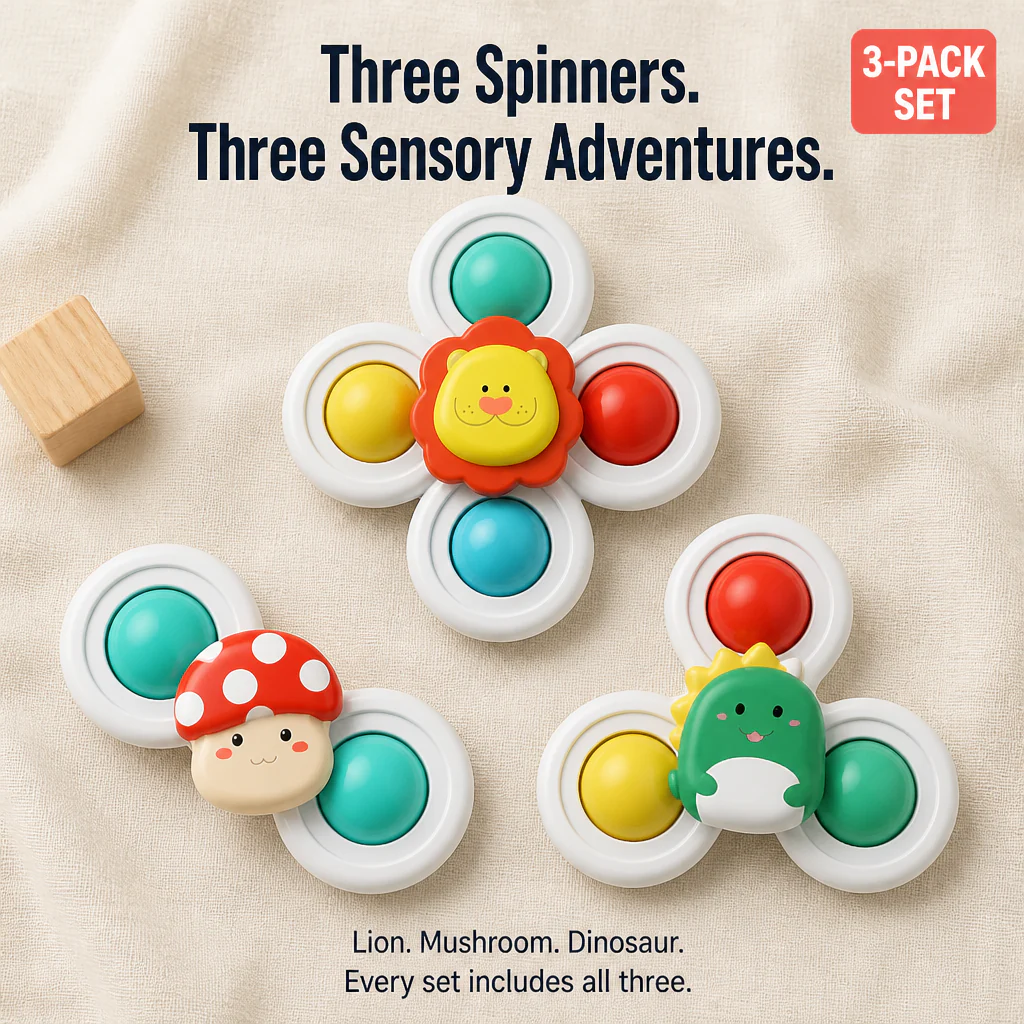 SpinSoothe™ — Stick One on the Tray and Finish Your Meal in Peace | 3-Pack - Image 6