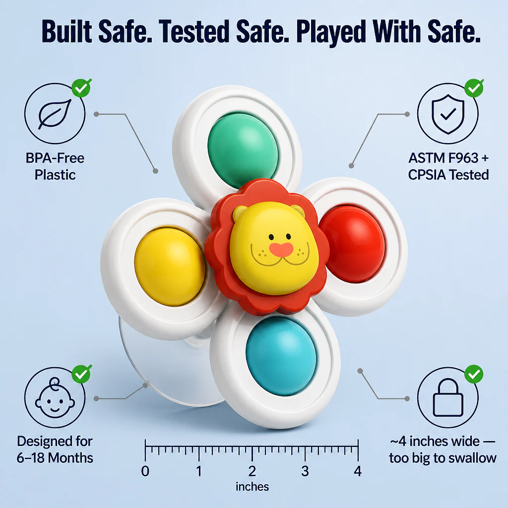SpinSoothe™ — Stick One on the Tray and Finish Your Meal in Peace | 3-Pack - Image 8