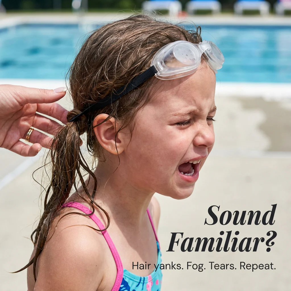 SplashyEyes™ — Skip Hair-Yanks, Fog & Raccoon Eyes With Snap-On Kids Goggles - Image 2