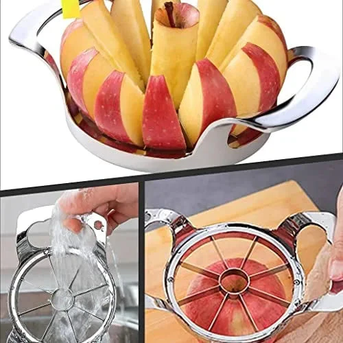 Stainless Steel Apple Slicer – 12 Sections with Core Remover - Image 2