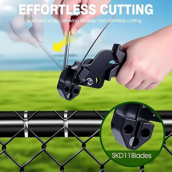 Stainless Steel Cable Tie Gun with Metal Fasteners - Image 4