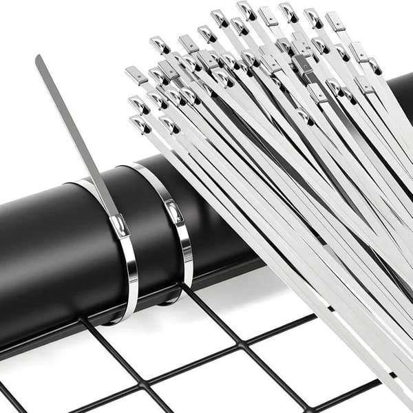 Stainless Steel Cable Tie Gun with Metal Fasteners - Image 8