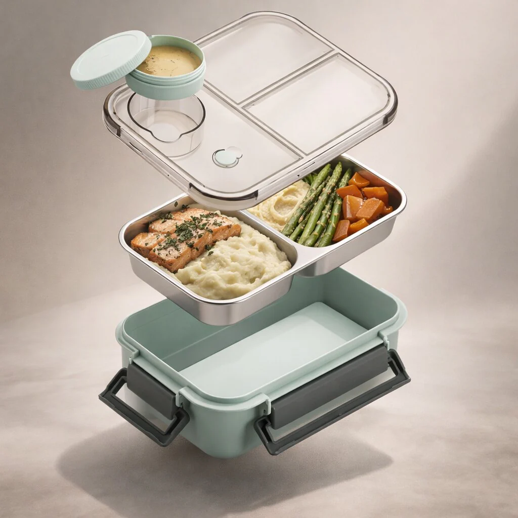 Stainless Steel Compartment Lunch Box - Image 8