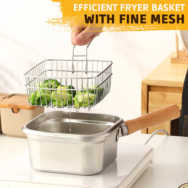 Stainless Steel Deep Fryer – Enjoy Crispy, Healthy Meals Anywhere Effortlessly! - Image 3