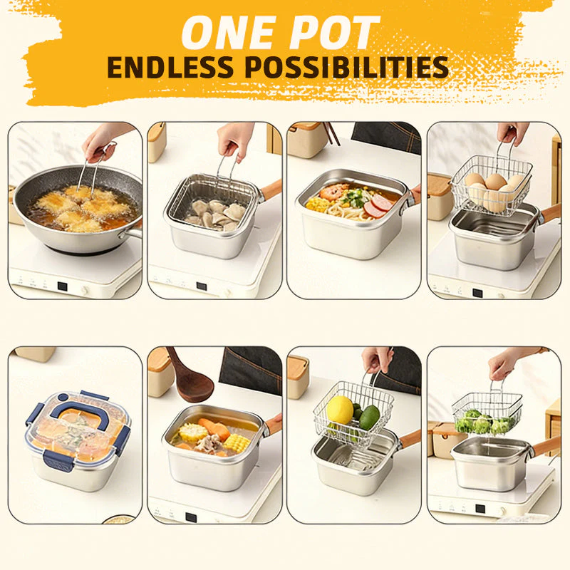 Stainless Steel Deep Fryer – Enjoy Crispy, Healthy Meals Anywhere Effortlessly! - Image 6