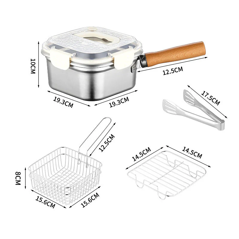 Stainless Steel Deep Fryer – Enjoy Crispy, Healthy Meals Anywhere Effortlessly! - Image 8