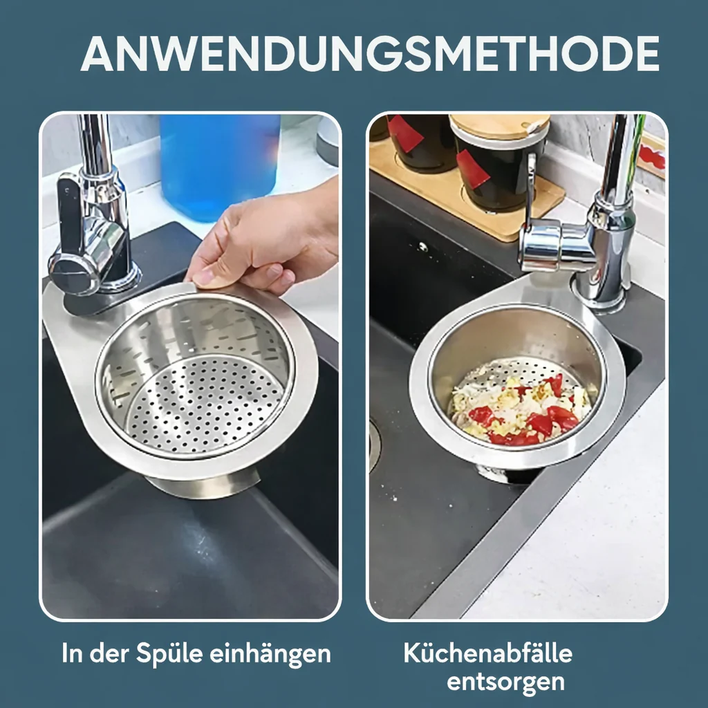 Stainless Steel Sink Basket Strainer | Swan-Shaped Drain Filter | SinkStrainer - Image 4