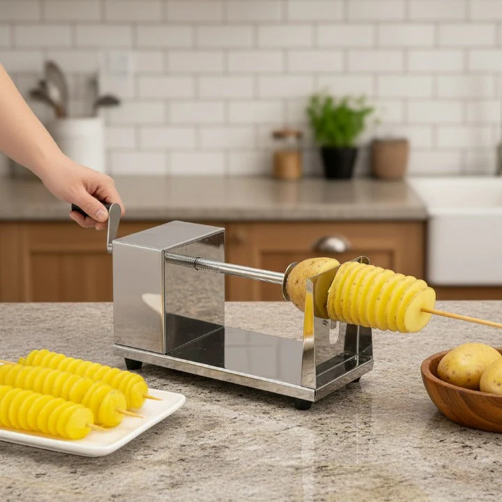 Stainless Steel Spiral Cutter for Uniform Spiral Shapes - Image 4