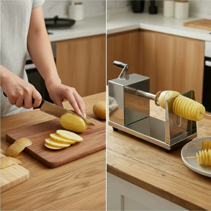 Stainless Steel Spiral Cutter for Uniform Spiral Shapes - Image 7