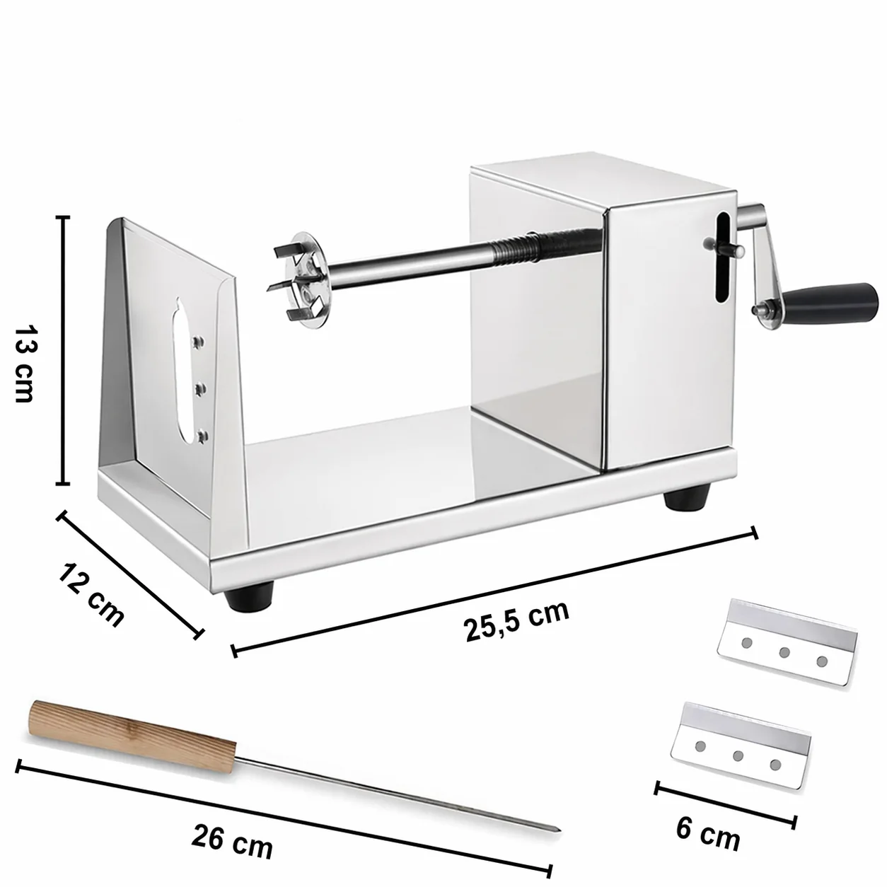 Stainless Steel Spiral Cutter for Uniform Spiral Shapes - Image 8