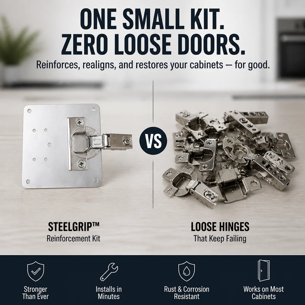 SteelGrip™ — Finally Stop Wobbly Doors and Own Rock-Solid Cabinet Confidence - Image 5