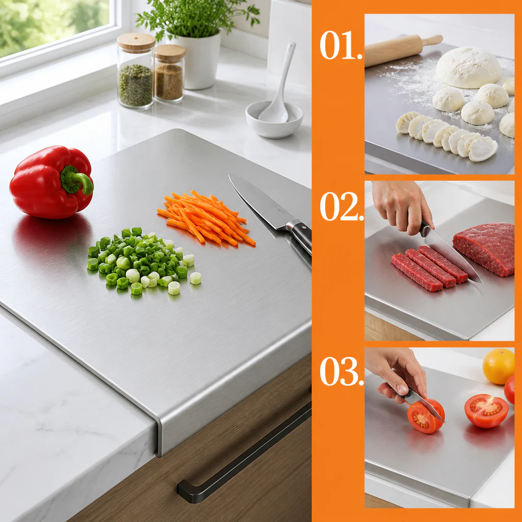 SteelPure™ — Replace Three Smelly Boards With One That Rinses Clean