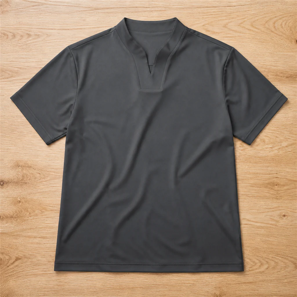 StratoFlex™ – Slim-Fit Performance Tee with Notched Stand Collar - Image 11
