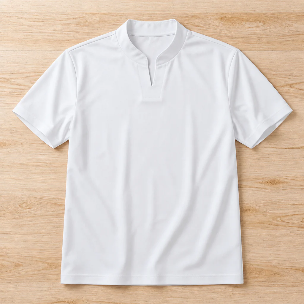 StratoFlex™ – Slim-Fit Performance Tee with Notched Stand Collar - Image 12