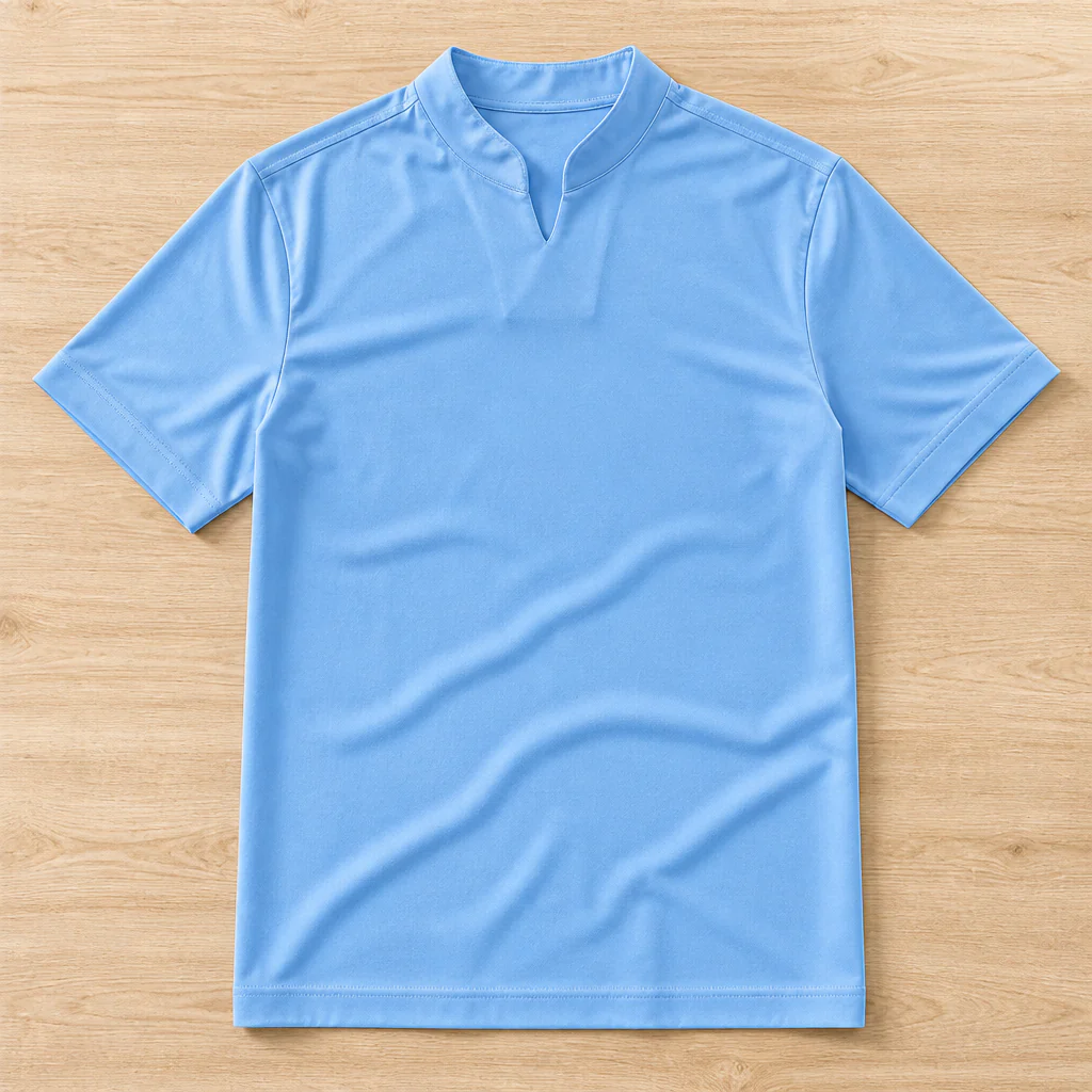StratoFlex™ – Slim-Fit Performance Tee with Notched Stand Collar - Image 13