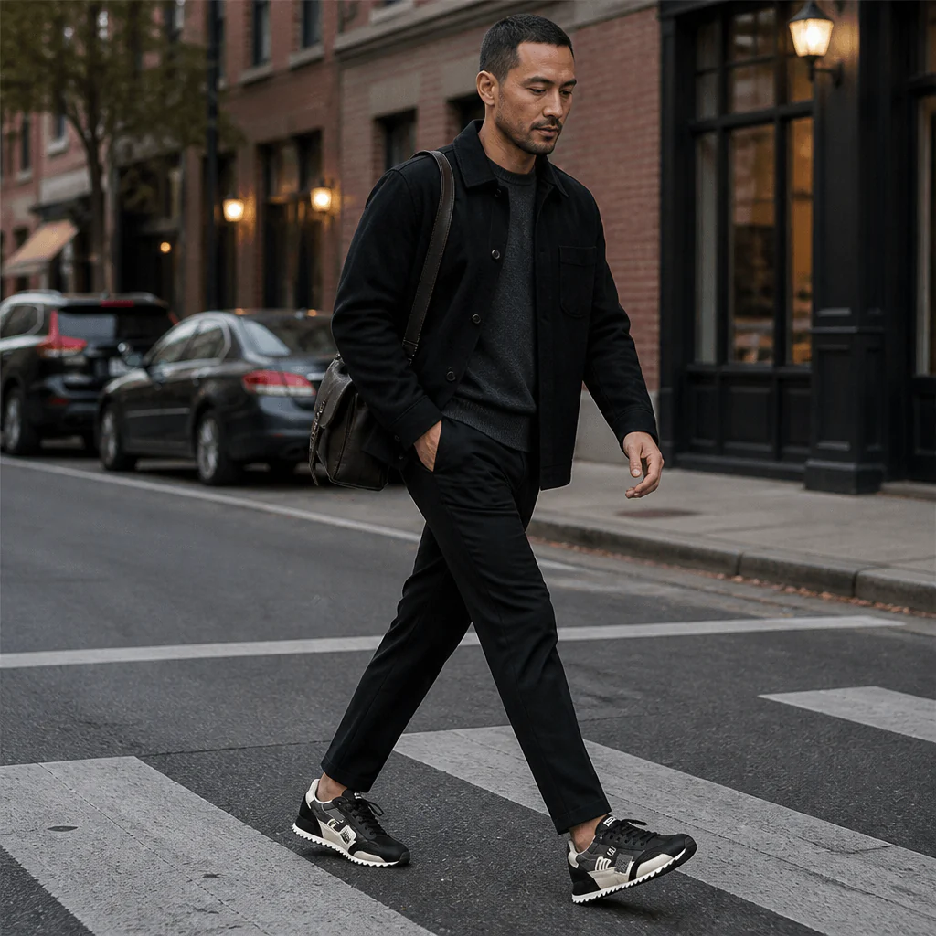 StridePro™ – Retro Heritage Runner Sneakers with Suede & Mesh Mix - Image 3