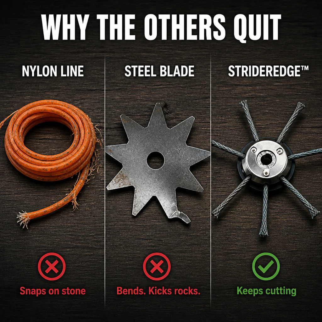 StriderEdge™ — Grind Through Weeds, Moss & Stone Joints Without Snapping Lines - Image 6