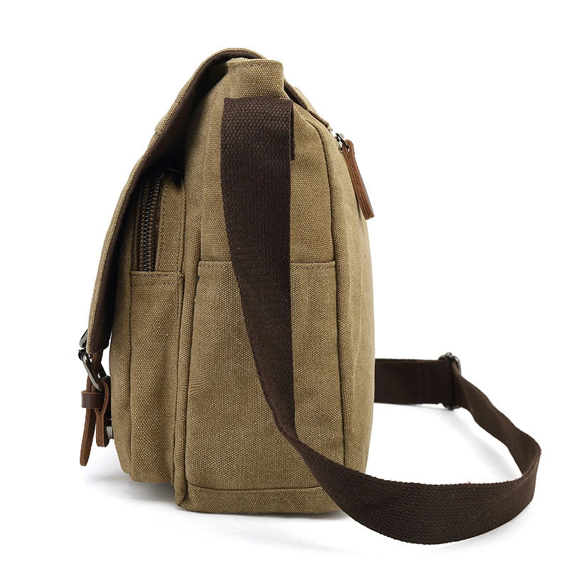 Stylish Canvas Shoulder Bag for Organized Travel - Image 3