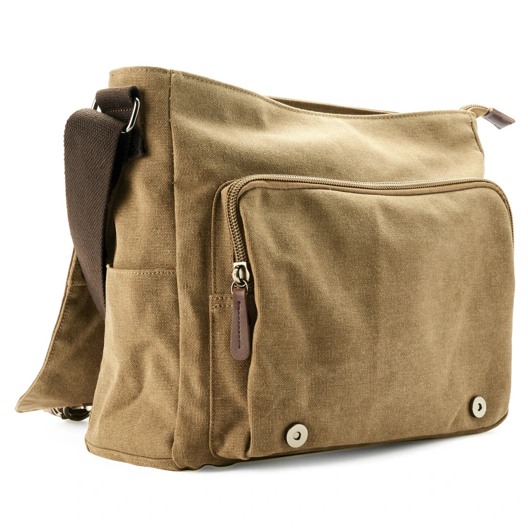 Stylish Canvas Shoulder Bag for Organized Travel - Image 5