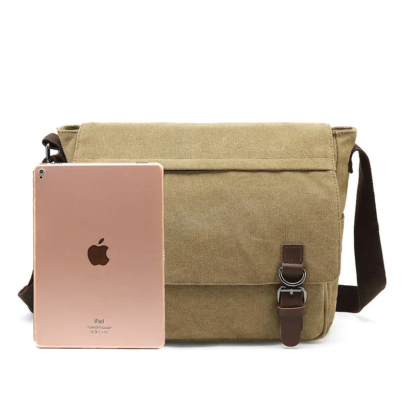Stylish Canvas Shoulder Bag for Organized Travel - Image 8