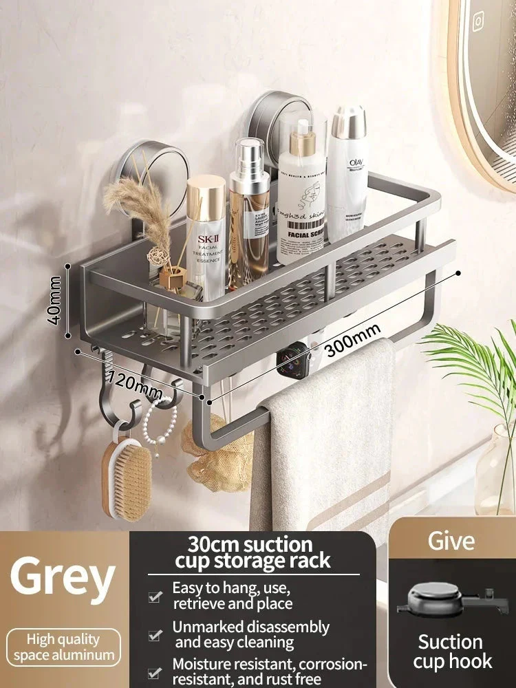Suction Cup Shower Shelf | No-Drill Installation | Drip Catcher | SnapShelv - Image 6