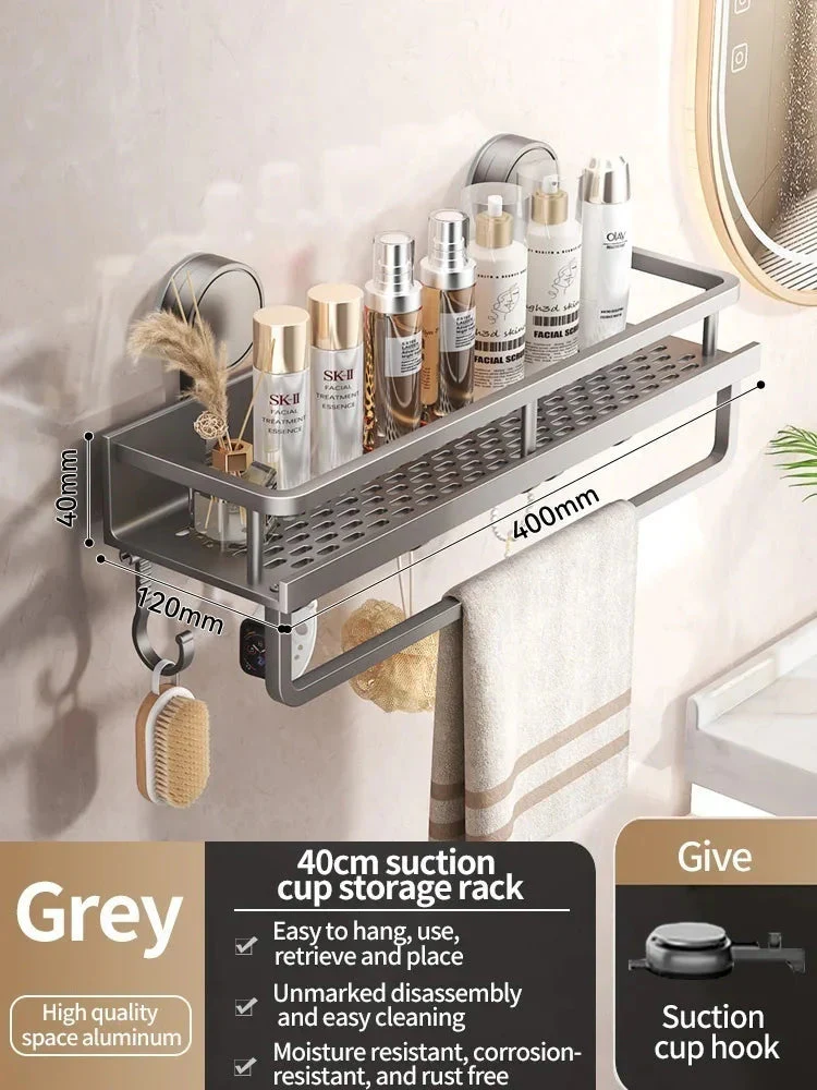 Suction Cup Shower Shelf | No-Drill Installation | Drip Catcher | SnapShelv - Image 7