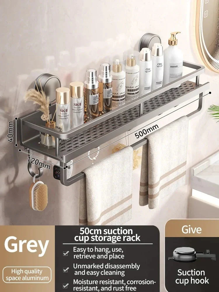 Suction Cup Shower Shelf | No-Drill Installation | Drip Catcher | SnapShelv - Image 8