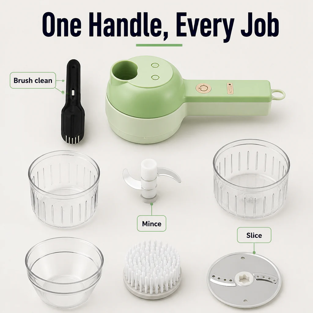 SwiftChop™ Elite — Mince, Slice & Whisk a Whole Meal's Prep in Seconds, Cord-Free - Image 4