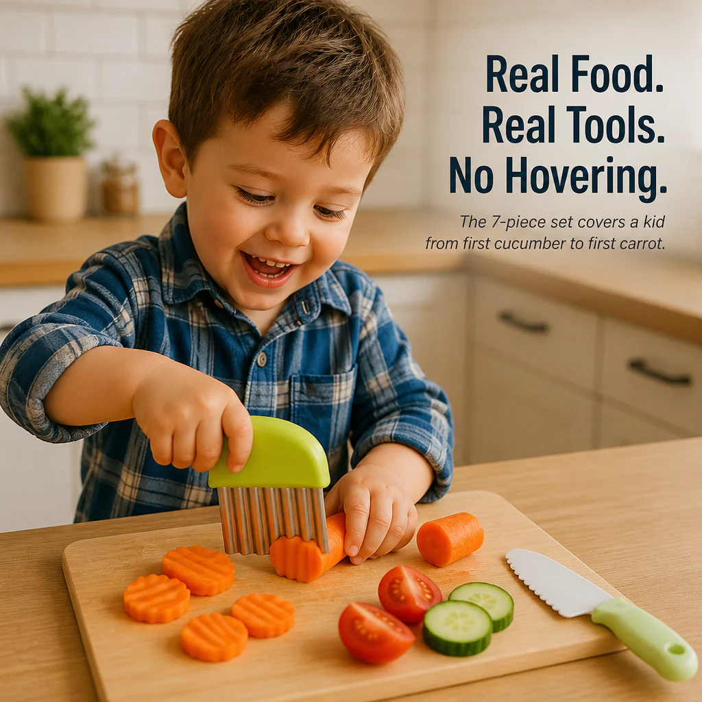 SwiftSlice™ — Let Your Toddler Slice Real Veggies Without Slicing Their Fingers - Image 4