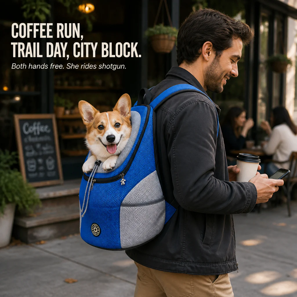 Tailmate™ — Carry Your Small Dog Hands-Free On Every Walk, Hike & Errand - Image 4