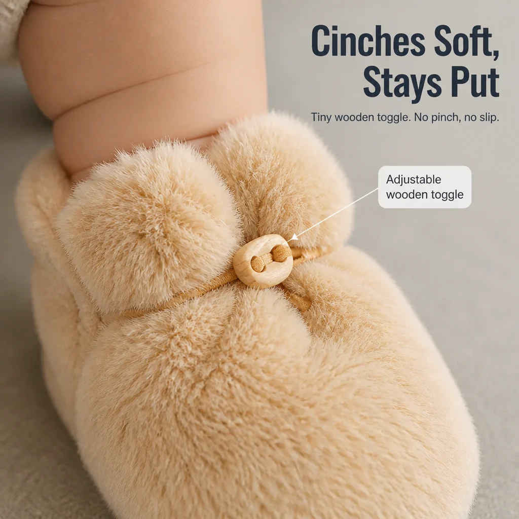TinyTreadz™ — Cozy Up Tiny Feet With Plush Booties That Actually Stay On - Image 3