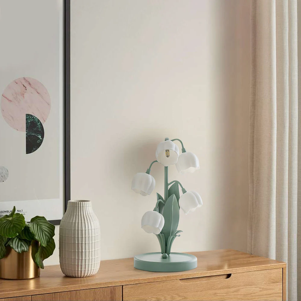 Table lamp with a bell orchid - Image 12