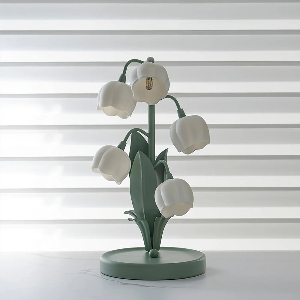 Table lamp with a bell orchid - Image 5