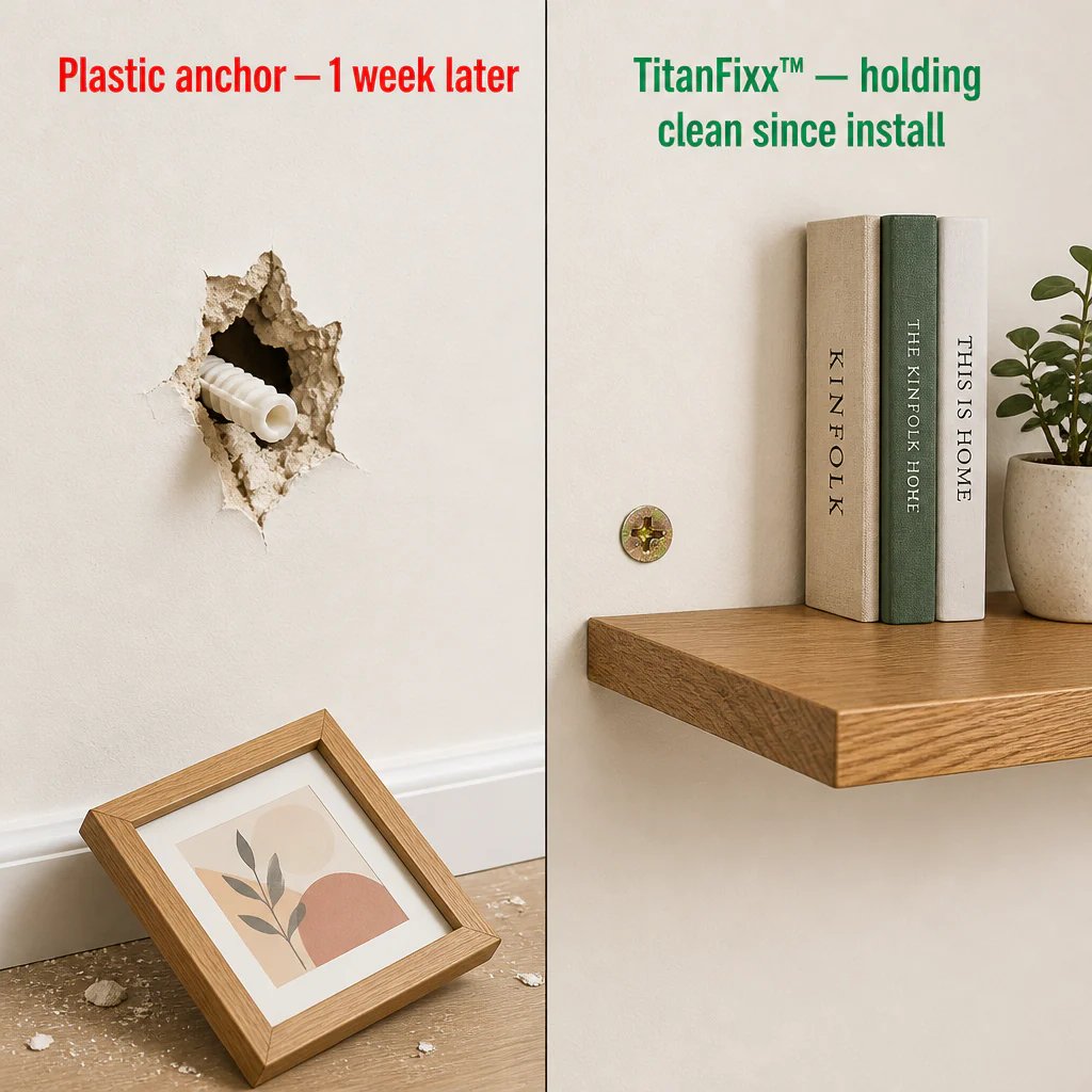 TitanFixx™ — Hammer-In Steel Anchors That Grip Drywall From the Back - Image 5