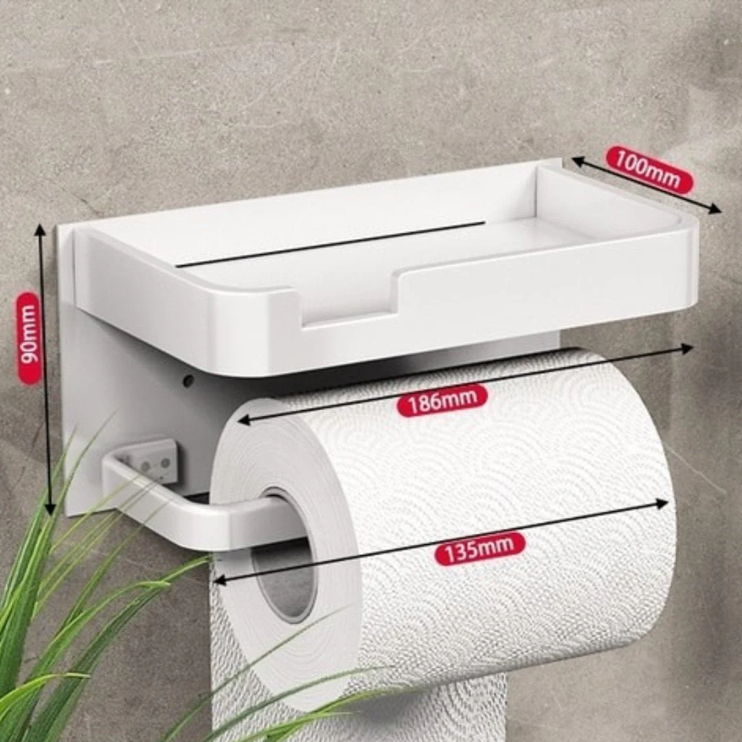 Toilet Paper Rack | Wall Mounted | Metal Dispenser | BathLine - Image 10